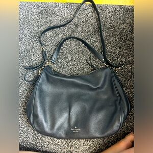 Kate spade black leather shoulder bag